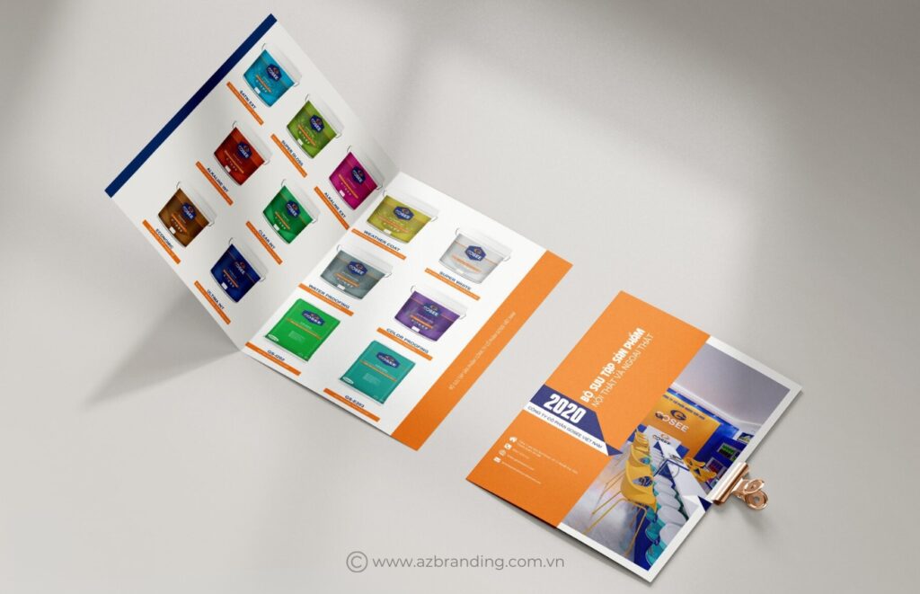 AZBranding thiết kế catalogue sơn Gosee