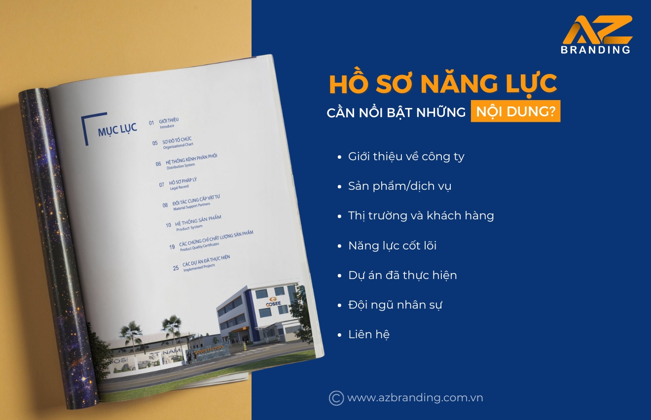 Hồ sơ năng lực cần nổi bật những nội dung gì?