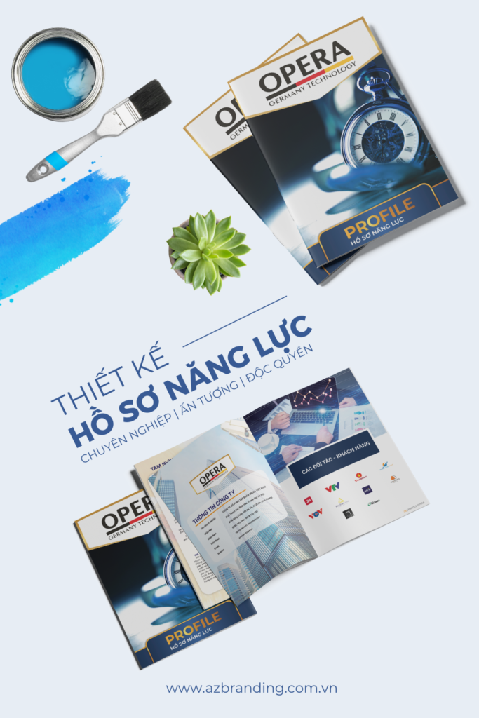 AZBranding thiết kế hồ sơ năng lực công ty sơn Oprea