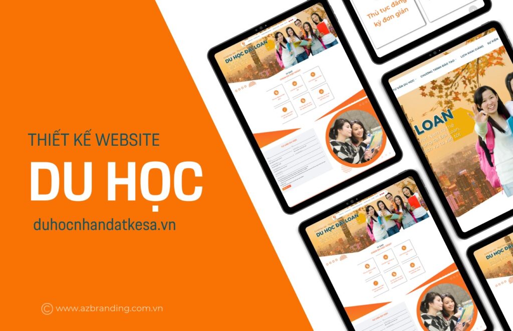 AZBranding thiết kế website du học Kesa