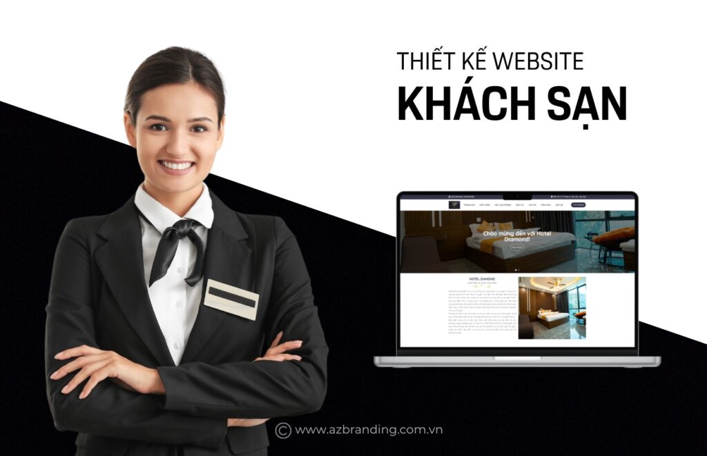 AZBranding thiết kế website khách sạn chuyên nghiệp