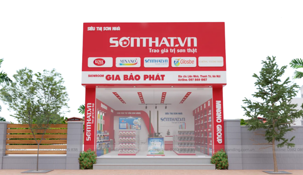 AZBranding thiết kế showroom chuyên nghiệp