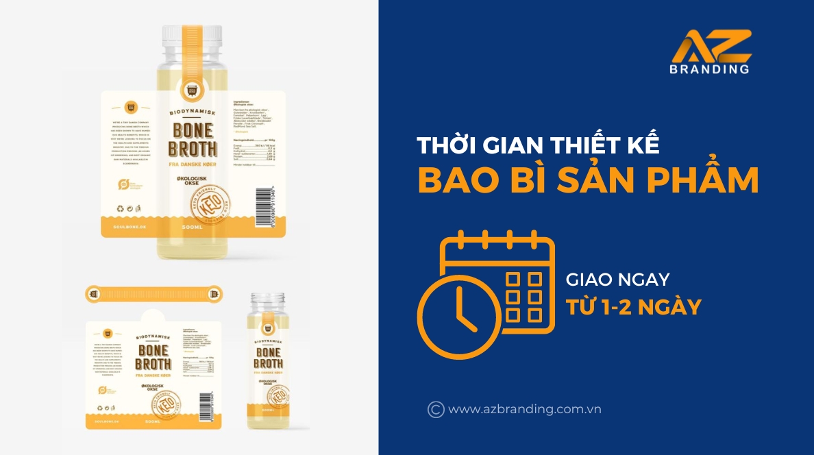 Thời Gian Thiết Kế Bao Bì Sản Phẩm Tại AZBranding