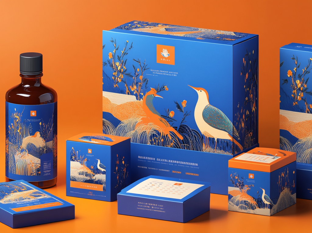 Bộ concept hộp quà, thiệp và lịch do AI lên ý tưởng