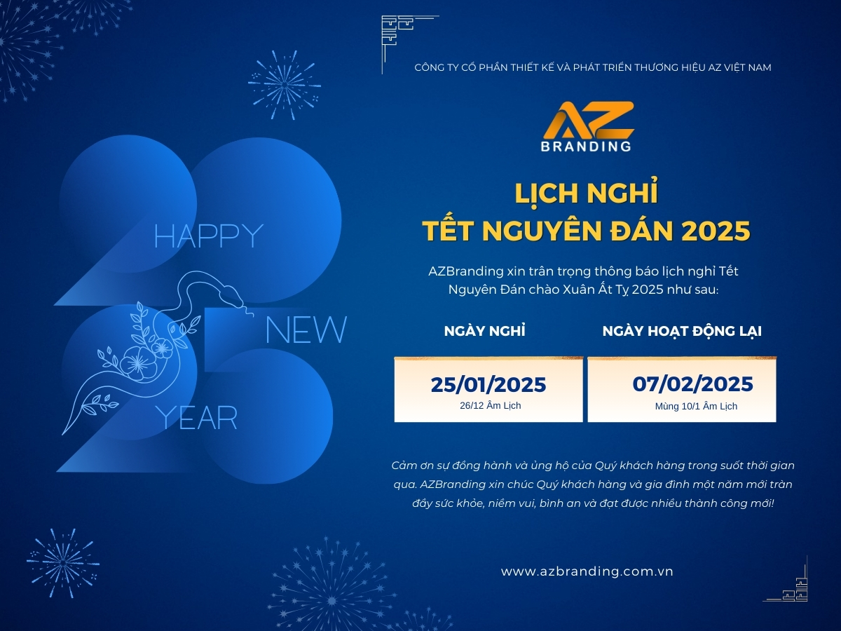 azbranding thong bao nghi Tet 2025