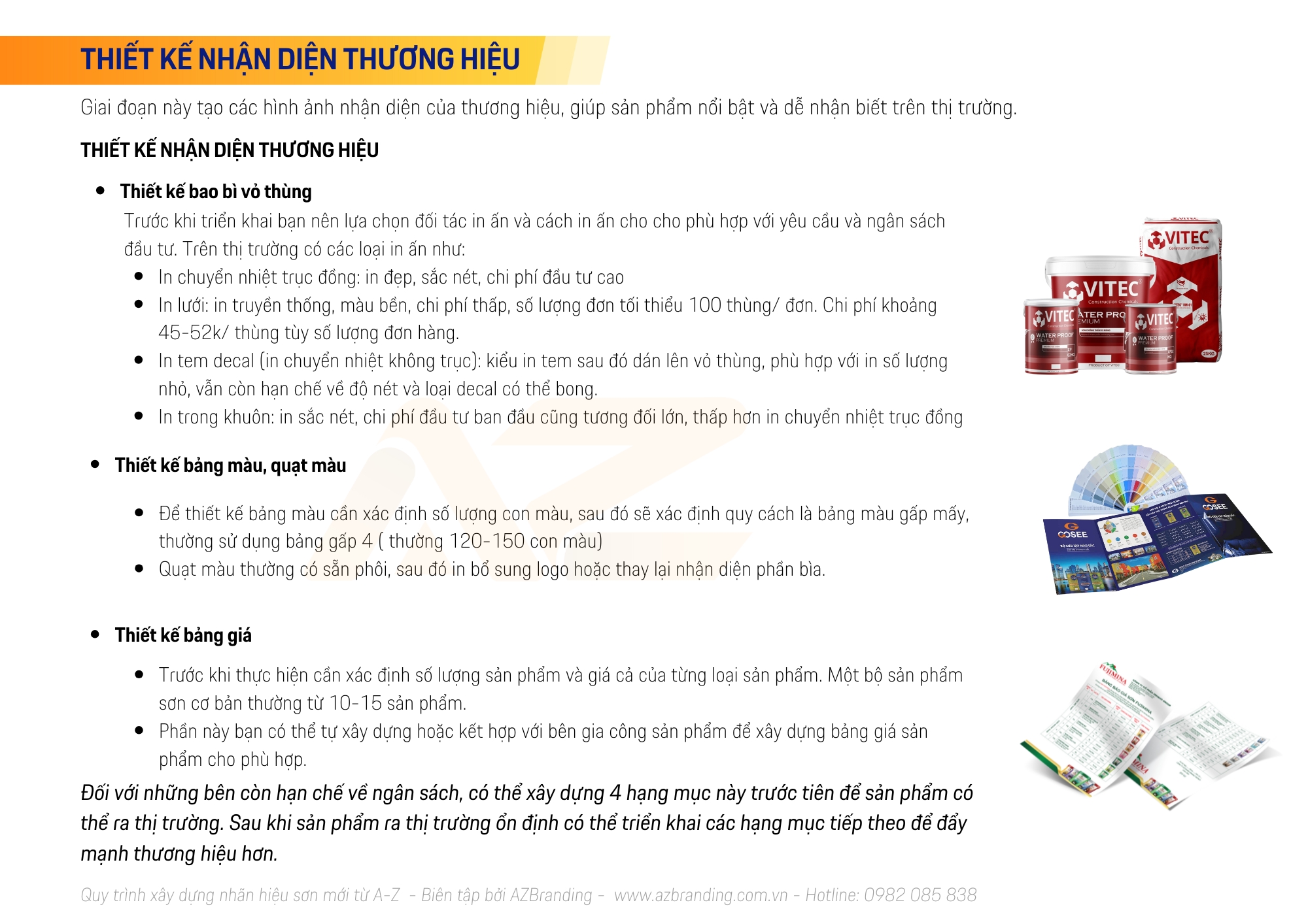 Quy trình xây dựng nhãn hiệu sơn mới từ A-Z 