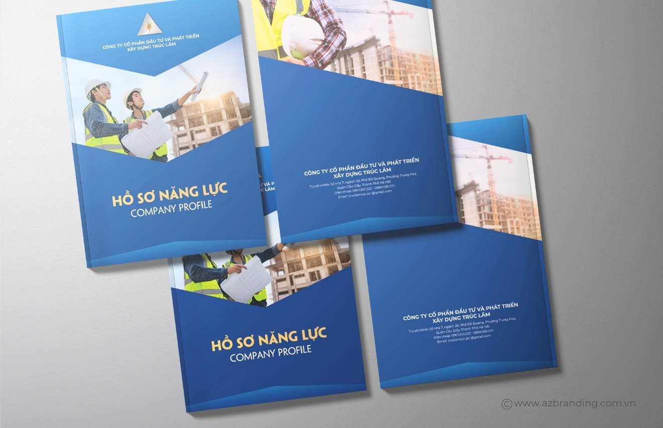 Thiết kế hồ sơ năng lực công ty xây dựng Trúc Lâm