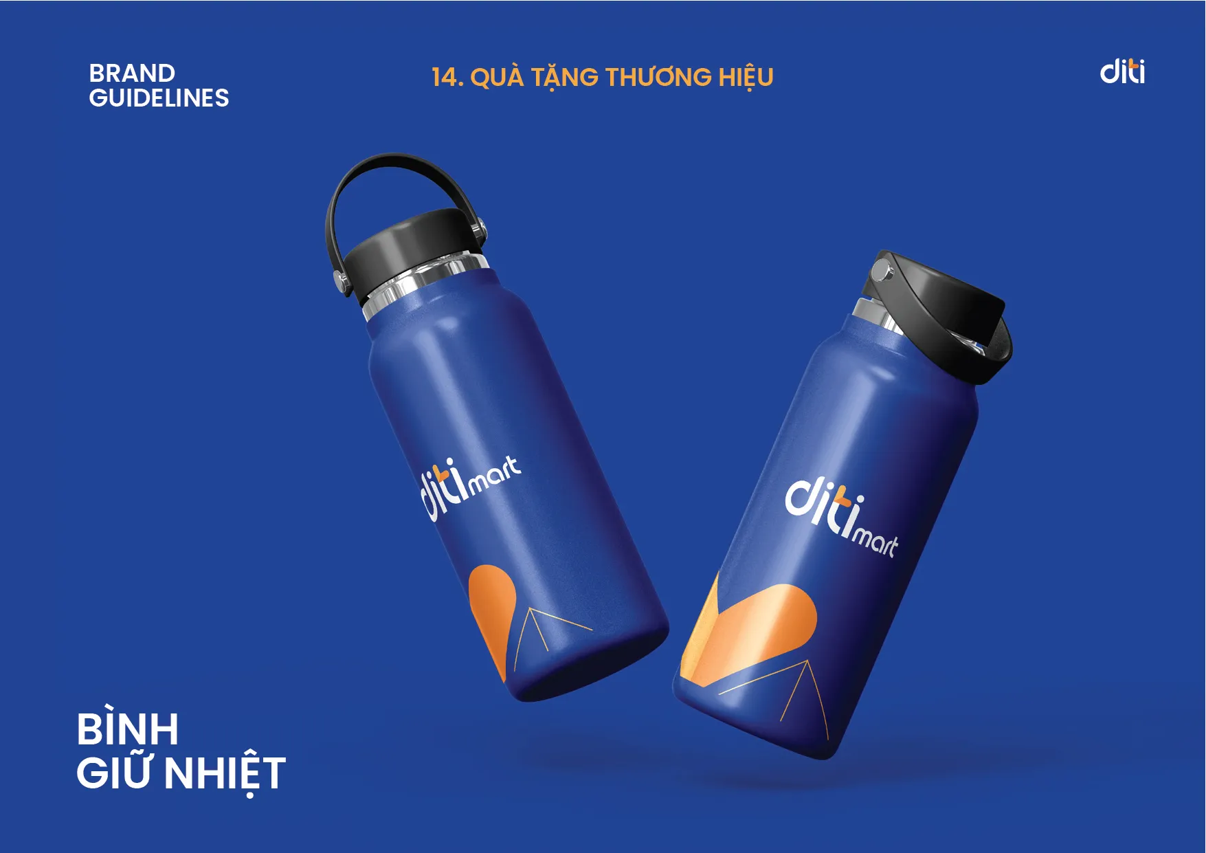 Bình nước quà tặng thương hiệu Diti